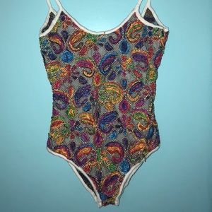 DollsKill Beaded/Stitched Body Suit